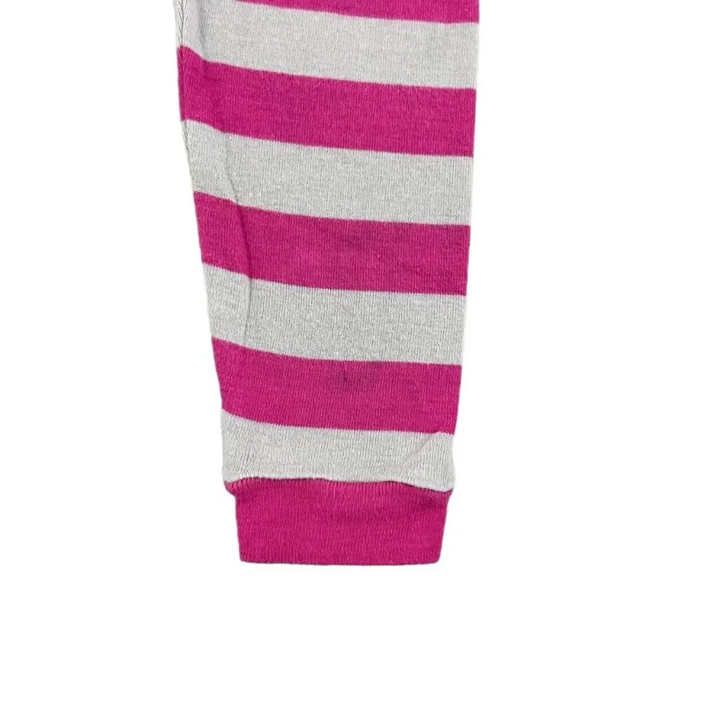 Leveret 3Y Magenta & Grey Striped Pajamas